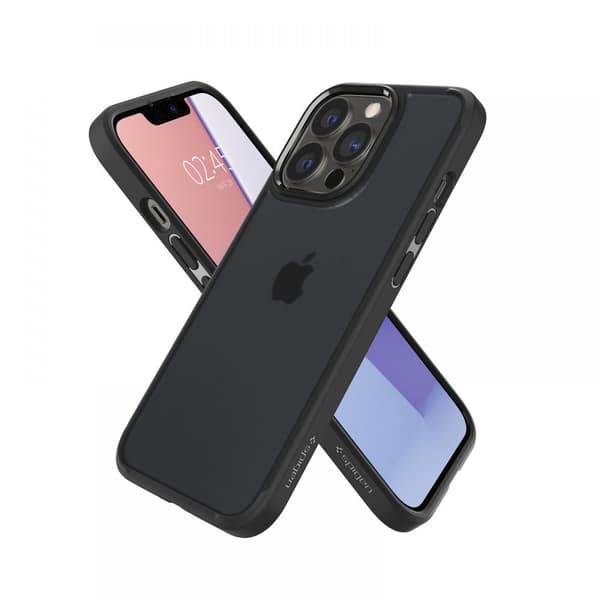 Spigen Ultra Hybrid Skal iPhone 13 Pro - Matte Frost Svart