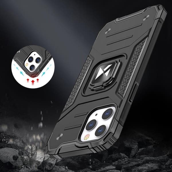 Wozinsky Ring Armor Kickstand Tough Rugged iPhone 13 Pro - Röd