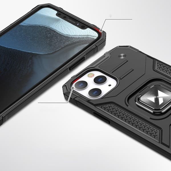 Wozinsky Ring Armor Kickstand Tough Rugged iPhone 13 Pro - Röd