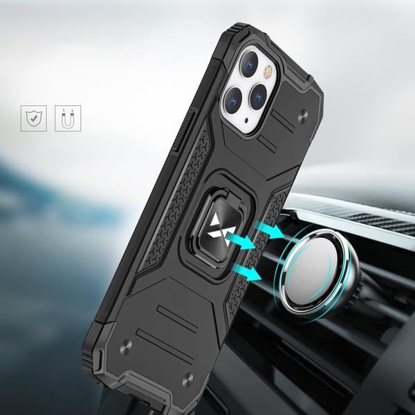 Wozinsky Ring Kickstand Tough Skal iPhone 13 Pro - Svart