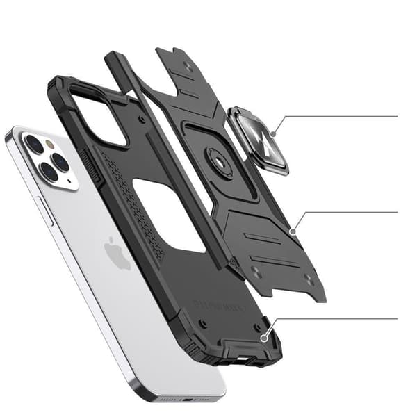Wozinsky Ring Kickstand Tough Skal iPhone 13 Pro - Svart