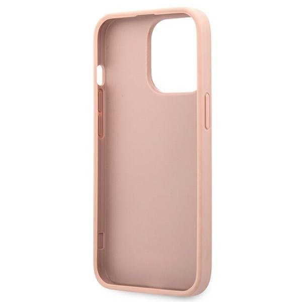 Guess iPhone 13 Pro Skal Max Saffiano Stripe - Rosa