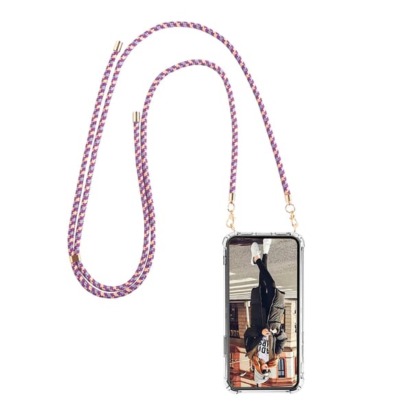 Boom iPhone 13 Pro skal med mobilhalsband- Rope CamoPurple