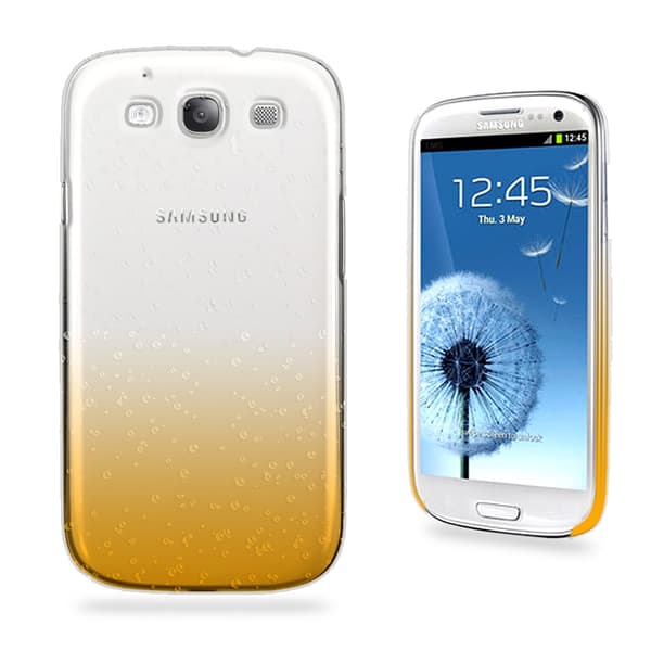 Raindrop Baksideskal tillSamsung Galaxy S3 i9300 (Gul)