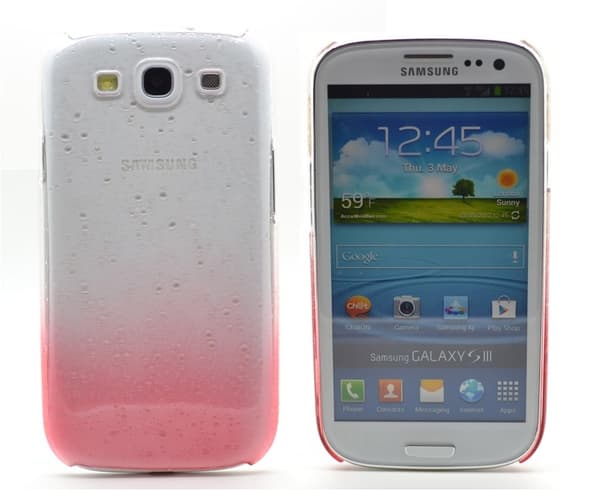 Raindrop Baksideskal tillSamsung Galaxy S3 i9300 (Rosa)