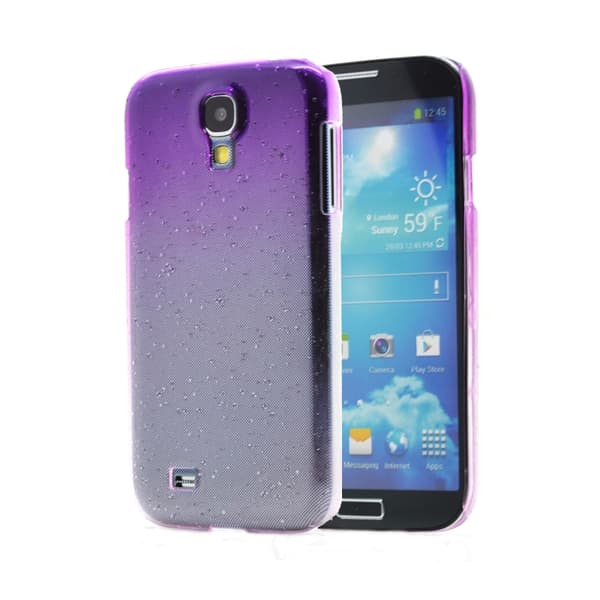 Raindrop Baksideskal till Samsung Galaxy S4 i9500 - Lila