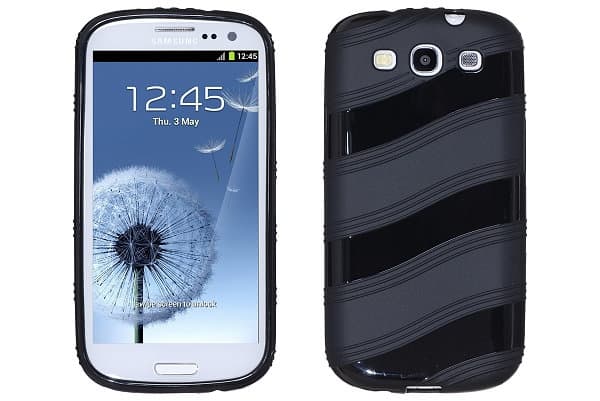 Wave FlexiCase Skal till Samsung Galaxy S3 i9300 (Svart)