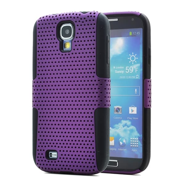 Mesh Combo Skal till Samsung Galaxy S4 i9500 (Lila)