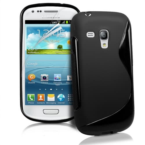 FlexiCase Skal till Samsung Galaxy S3 Mini i8190 - (Svart)