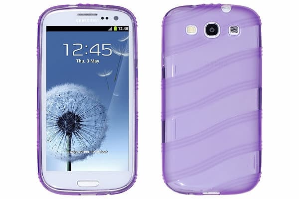 Wave FlexiCase Skal till Samsung Galaxy S3 i9300 (Lila)