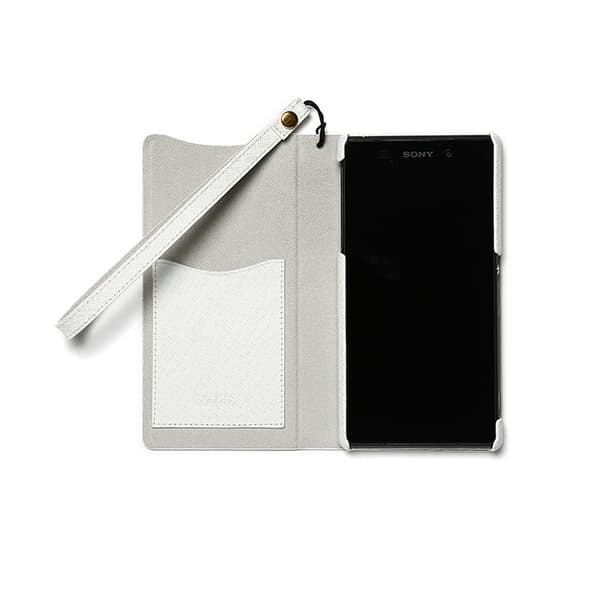 Zenus Minimal Diary Väska till Sony Xperia Z2 - Vit