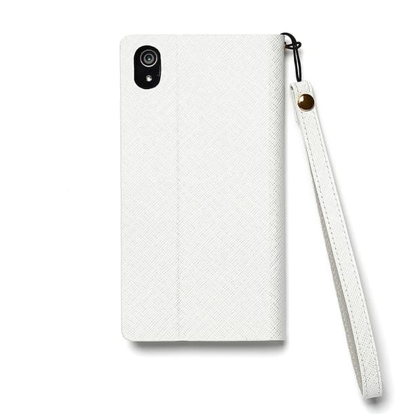 Zenus Minimal Diary Väska till Sony Xperia Z2 - Vit