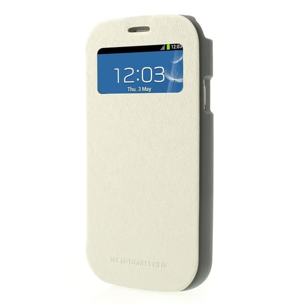 Mercury Bumper View Plånboksfodral till Samsung Galaxy S3 (Vit)