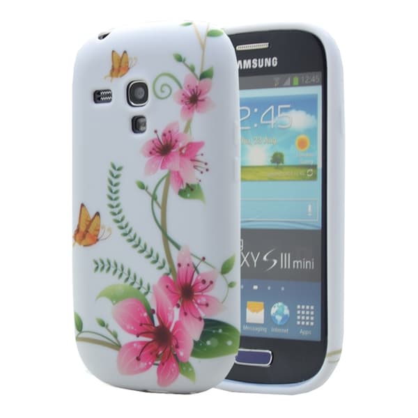 FlexiCase Skal till Samsung Galaxy S3 Mini i8190 - (Rosa flower)