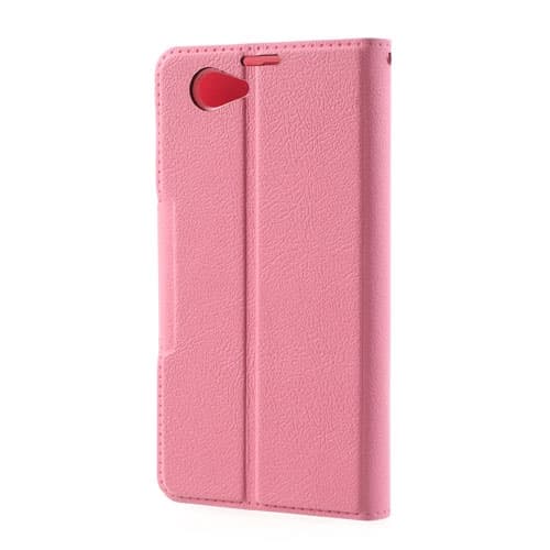 Plånboksfodral till Sony Xperia Z1 Compact (Rosa)
