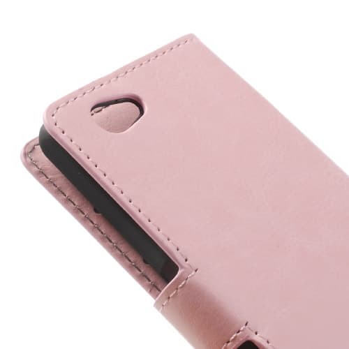 Plånboksfodral till Sony Xperia Z1 Compact (Rosa)