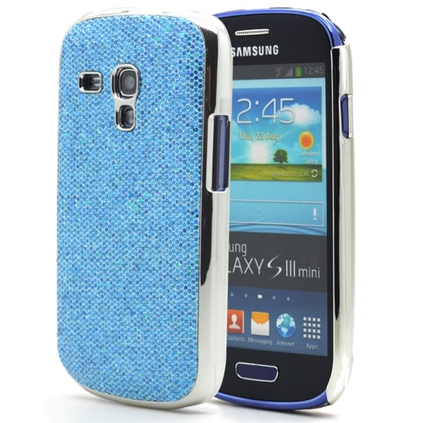 Sparkle Baksideskal tillSamsung Galaxy S3 mini i8190 (Blå)