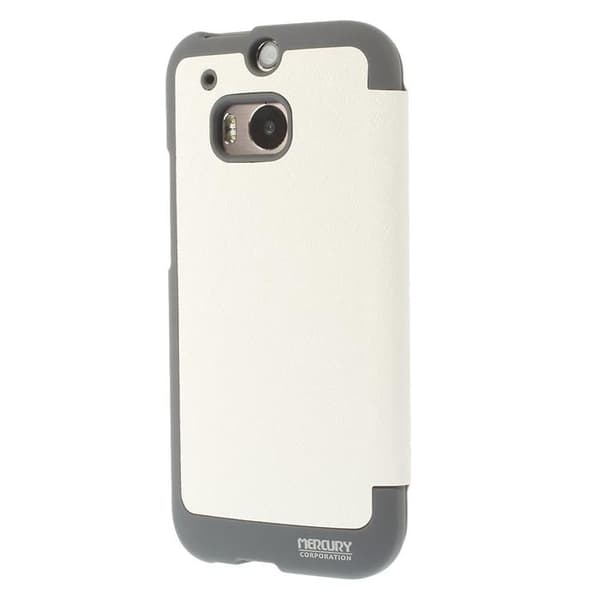 Mercury Bumper View Plånboksfodral till HTC One M8 (2014) - Vit