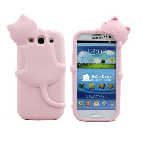 Kiki Silikonskal till Samsung Galaxy S3 i9300 (Rosa)