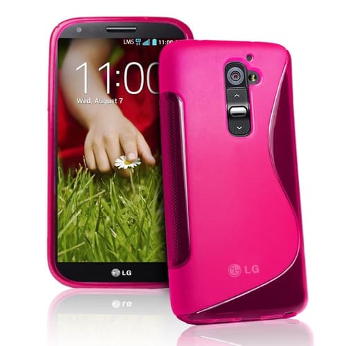 FlexiCase Skal till LG G2  (Magenta)