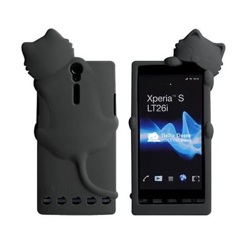 Kiki Silikonskal till Sony Xperia S LT26i - (Svart)