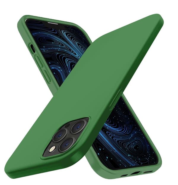 iPhone 13 Pro [5-PACK] 1 X Skal - 2 X Kameralinsskydd - 2 X Härdat Glas - Grön