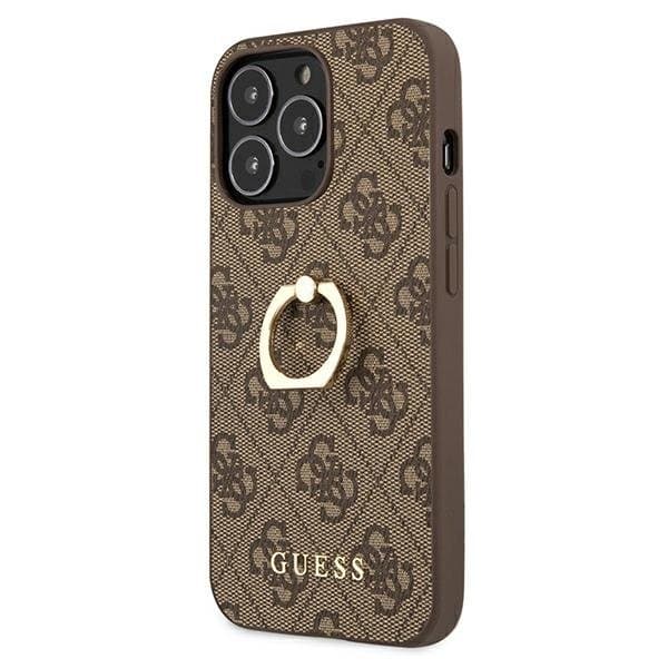 Guess Ring Stand Skal iPhone 13 Pro / 13 - Brun