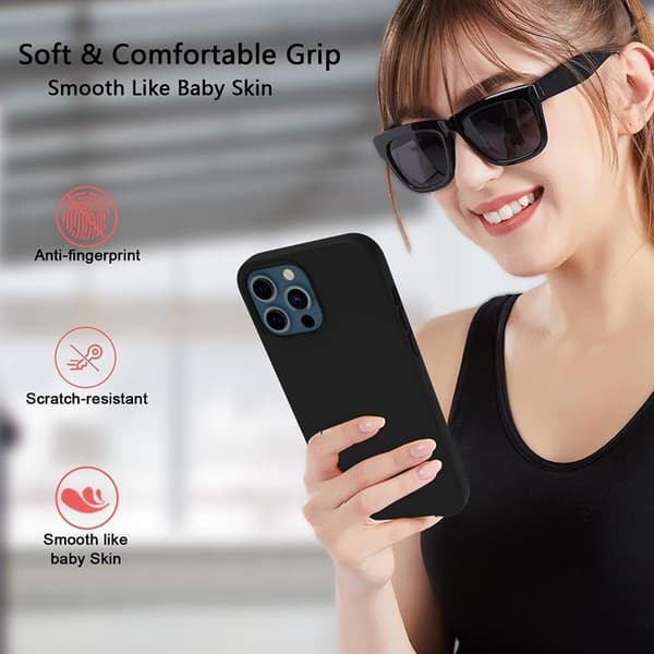 Liquid Silicone Skal iPhone 13 Pro - Mörk Blå