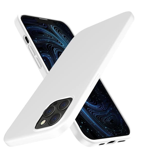 Liquid Silicone Skal iPhone 13 Pro - Vit