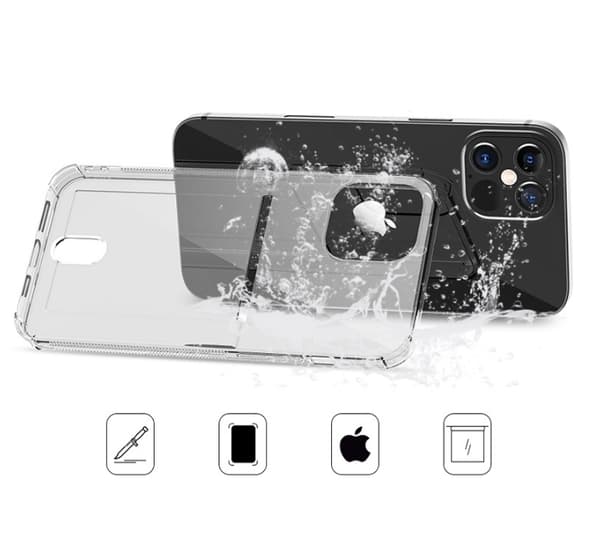 Flexicase Skal med Kortplats iPhone 13 Pro Max - Clear