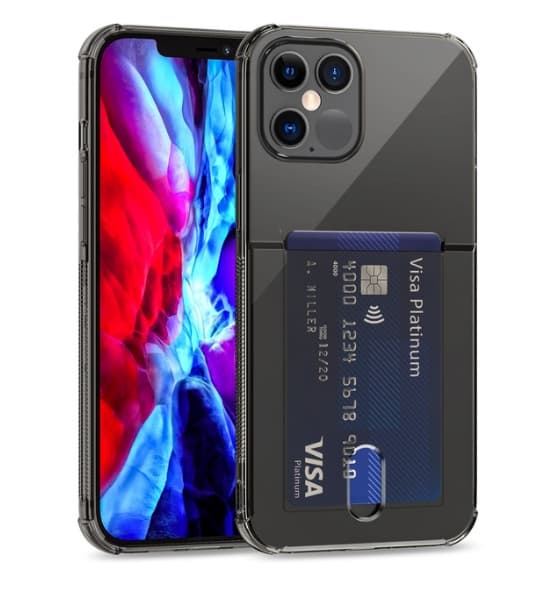 Flexicase Skal med Kortplats iPhone 13 Pro Max - Clear