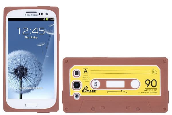Cassette silikon skal till Samsung Galaxy S3 i9300 (Brun)