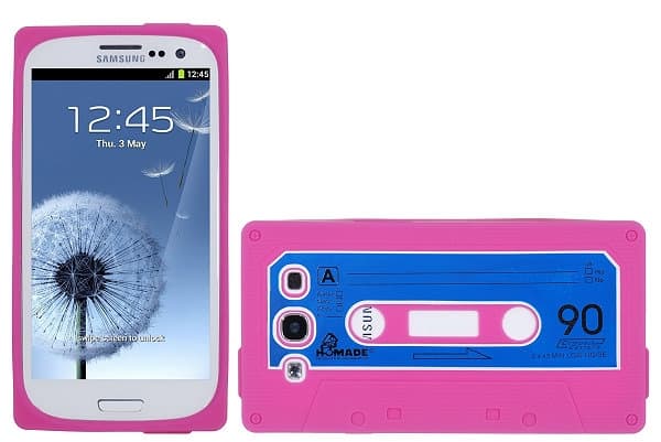 Cassette silikon skal till Samsung Galaxy S3 i9300 (Magenta)