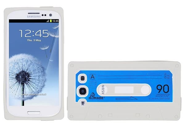 Cassette silikon skal till Samsung Galaxy S3 i9300 (Vit)