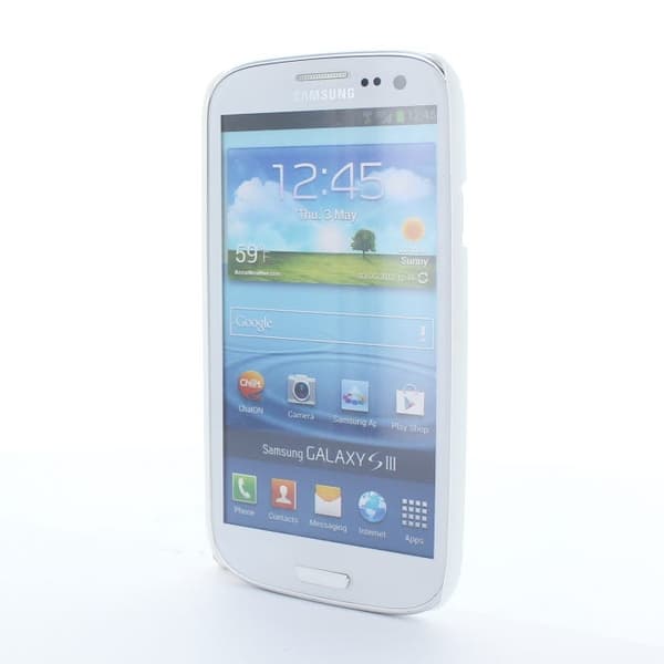 Diamant Baksideskal till Samsung Galaxy S3 i9300 Lila Blommor
