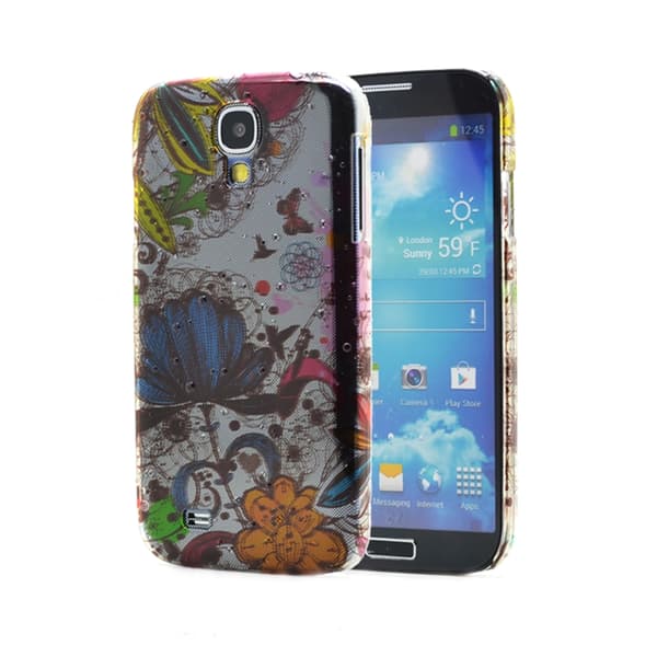 Baksidesskal till Samsung Galaxy S4 i9500 - (Blå & Birds)