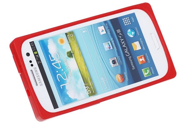 Cassette silikon skal till Samsung Galaxy S3 i9300 (Röd)