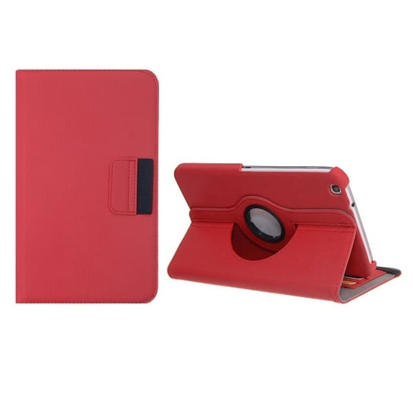 Denim Rotating Armour Fodral till Samsung Galaxy Tab 3 7.0 (Röd)