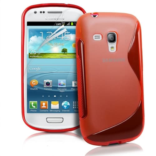 FlexiCase Skal till Samsung Galaxy S3 Mini i8190 - (Röd)