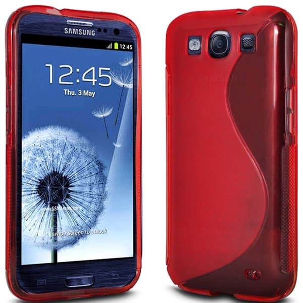 FlexiCase Skal till Samsung Galaxy S3 i9300 (Röd)