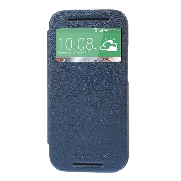 Mercury Bumper View Plånboksfodral till HTC One M8 (2014) - Mörkblå