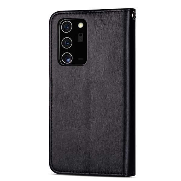 Leather Fodral Till Samsung Galaxy Note 20 Ultra - Svart