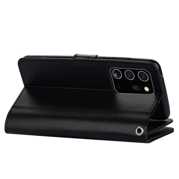 Leather Fodral Till Samsung Galaxy Note 20 Ultra - Svart
