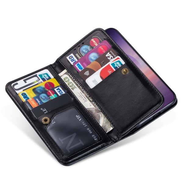 Leather Fodral Till Samsung Galaxy Note 20 Ultra - Svart