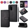 Miniatyrbild 8 av 9: Leather Fodral Till Samsung Galaxy Note 20 Ultra - Svart