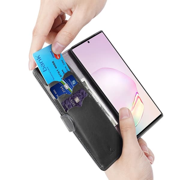 DuxDucis Leather Fodral Till Note 20 Ultra - Svart