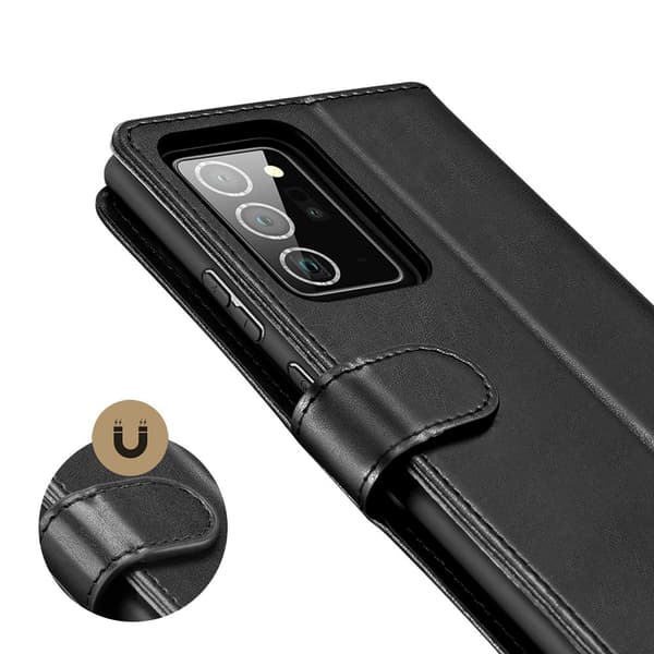 DuxDucis Leather Fodral Till Note 20 Ultra - Svart