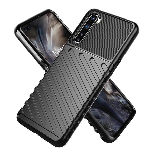 Thunder Twill Texture Skal Till OnePlus Nord - Svart