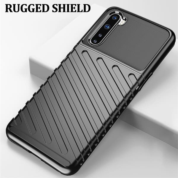 Thunder Twill Texture Skal Till OnePlus Nord - Svart