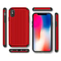Miniatyrbild 3 av 3: Hybrid Armor Skal till Apple iPhone X/Xs - Röd